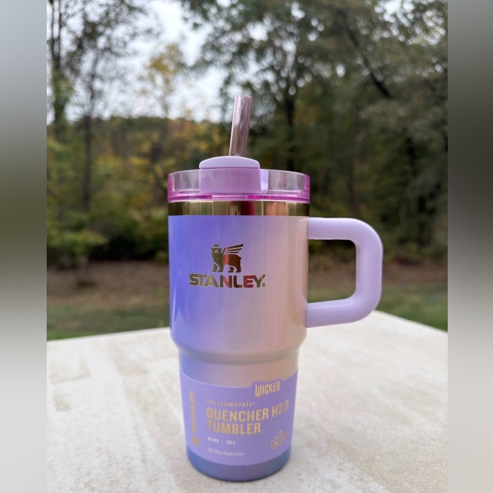 Stanley X Wicked For Good Glinda 20oz Stainless Steel Quencher Tumbler NEW